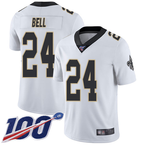 Men New Orleans Saints Limited White Vonn Bell Road Jersey NFL Football #24 100th Season Vapor Untouchable Jersey